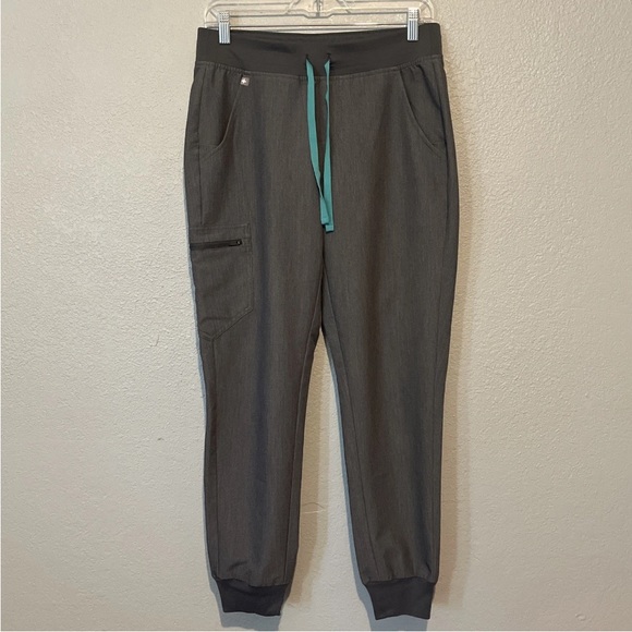 Figs Pants - Figs Women Scrub Pants S Gray Zamora Jogger Polyester Rayon Spandex Drawstring